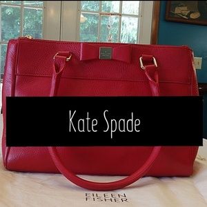 Kate Spade Red Leather Handbag
